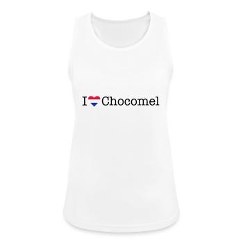 I love Chocomel - Women's Breathable Tank Top - white - Front - Zoe (177cm)