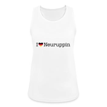 I love Neuruppin - Women's Breathable Tank Top - white - Front - Zoe (177cm)