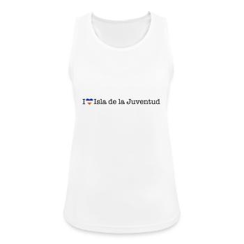I love Isla de la Juventud - Frauen Tank Top atmungsaktiv - Weiß - Vorne - Zoe (177cm)