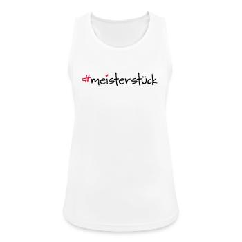 meisterstück - Frauen Tank Top atmungsaktiv - Weiß - Vorne - Zoe (177cm)