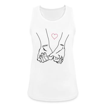 Amour des mains - Débardeur respirant Femme - blanc - Devant - Zoe (177cm)