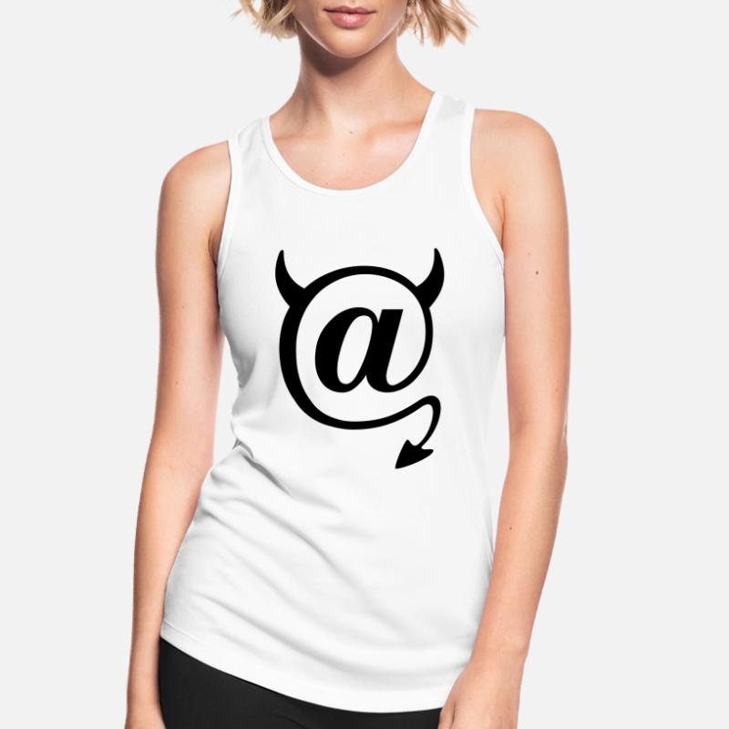 Devil @ Devil Nerd Programmeur de symboles IT Débardeur respirant Femme