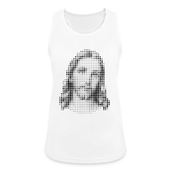 jesus - Frauen Tank Top atmungsaktiv - Weiß - Vorne - Zoe (177cm)