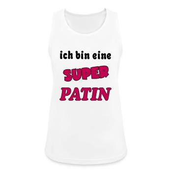 Ich bin eine Super PATIN MARRAINE - Women's Breathable Tank Top - white - Front - Zoe (177cm)