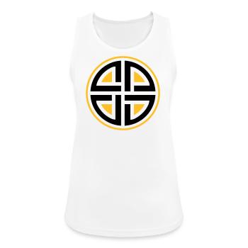 Shield knot, Celtic knot Thor protection symbol - Women's Breathable Tank Top - white - Front - Zoe (177cm)