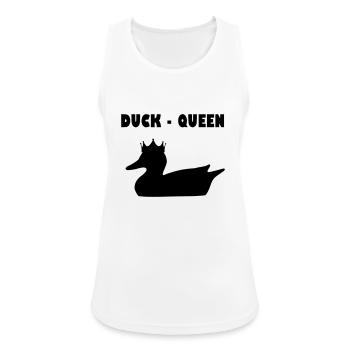 Canard - Cadeau de look partenaire Queen Duck - Débardeur respirant Femme - blanc - Devant - Zoe (177cm)