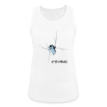 it_is_mine - Frauen Tank Top atmungsaktiv - Weiß - Vorne - Zoe (177cm)