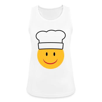 cuisiner - Débardeur respirant Femme - blanc - Devant - Zoe (177cm)