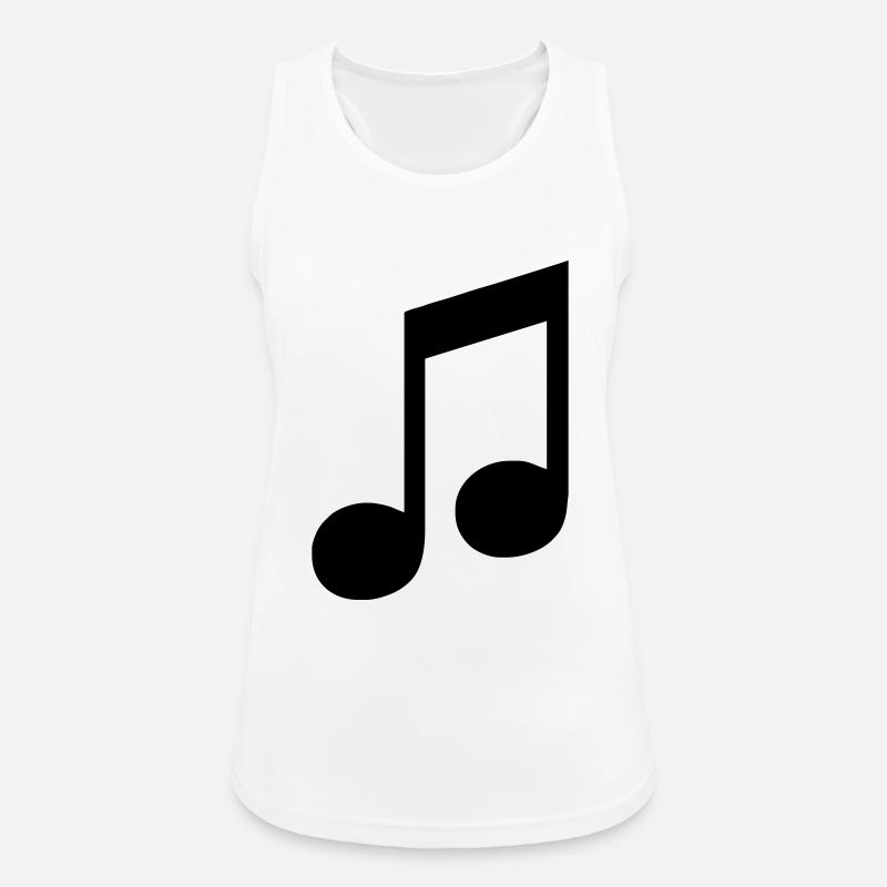 note - Women's Breathable Tank Top - white