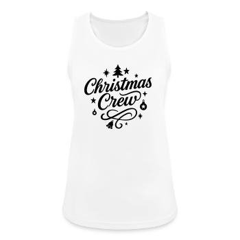 Weihnachten Crew Party - Frauen Tank Top atmungsaktiv - Weiß - Vorne - Zoe (177cm)