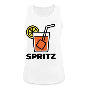 Cocktail Spritz Boisson d’été en Italie Vacances - Débardeur respirant Femme - blanc - Devant - Zoe (177cm)