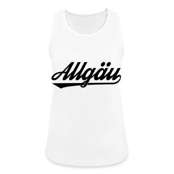 Allgäu - Frauen Tank Top atmungsaktiv - Weiß - Vorne - Zoe (177cm)