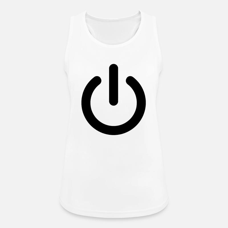 [NO] On / Off - Women's Breathable Tank Top - white