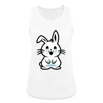 Ostern Symbol Hase - Frauen Tank Top atmungsaktiv - Weiß - Vorne - Zoe (177cm)