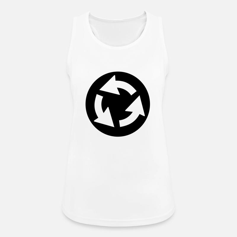 Circle,Arrow - Women's Breathable Tank Top - white