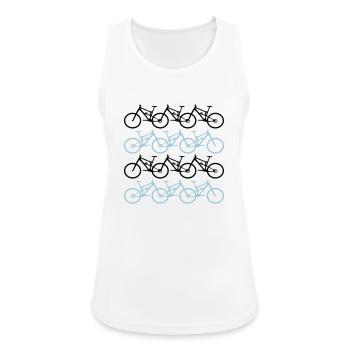 cycling - Women's Breathable Tank Top - white - Front - Zoe (177cm)