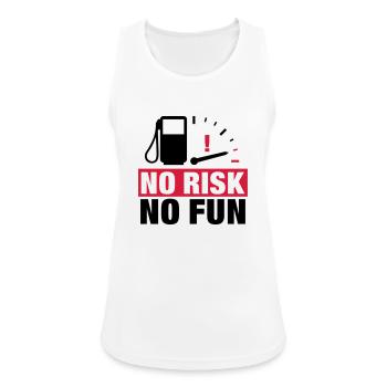 no_risk_no_fun__f2 - Women's Breathable Tank Top - white - Front - Zoe (177cm)