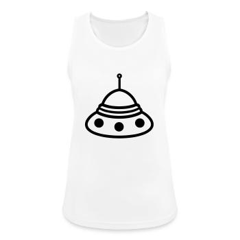 flying saucer - Women's Breathable Tank Top - white - Front - Zoe (177cm)