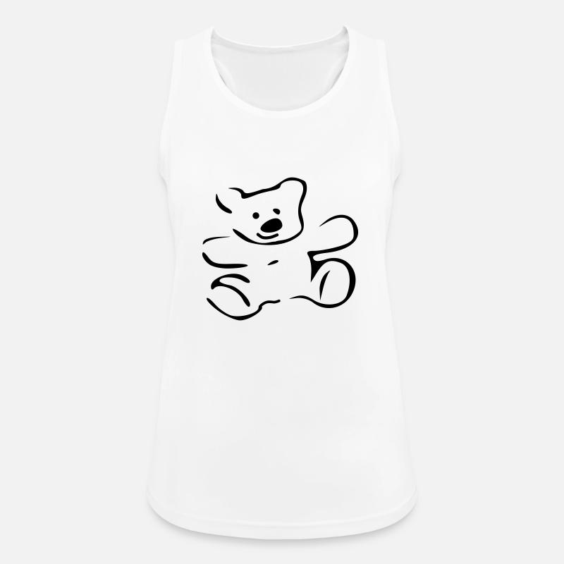 teddybear - Women's Breathable Tank Top - white