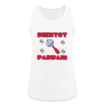 BALD PATE SEIN - Frauen Tank Top atmungsaktiv - Weiß - Vorne - Zoe (177cm)