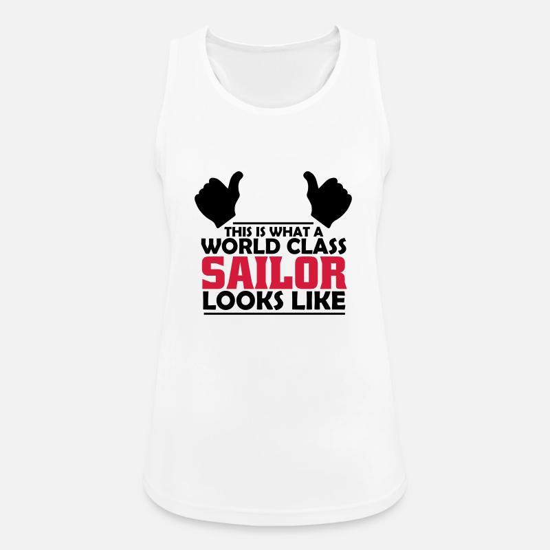 world class sailor - Women's Breathable Tank Top - white