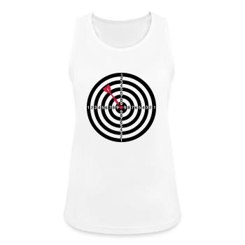 LovedART - Frauen Tank Top atmungsaktiv - Weiß - Vorne - Zoe (177cm)