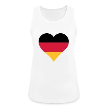 Allemagne flag Herform - Débardeur respirant Femme - blanc - Devant - Zoe (177cm)