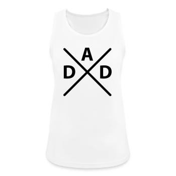 Dad Croix - Débardeur respirant Femme - blanc - Devant - Zoe (177cm)