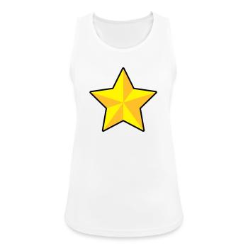 3D Stern | 3D Star | Dimension - Débardeur respirant Femme - blanc - Devant - Zoe (177cm)