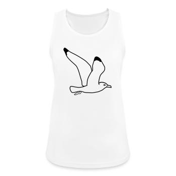 fliegende moewe vogel urlaub - Frauen Tank Top atmungsaktiv - Weiß - Vorne - Zoe (177cm)