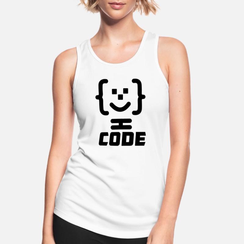 Hauptprogrammierer-Code-Logo mit Text CODE Frauen Tank Top atmungsaktiv