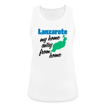 Lanzarote, my home away from home - Women's Breathable Tank Top - white - Front - Zoe (177cm)