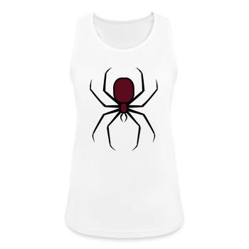 Spooky Halloween Creepy Goth Spider 3 - Women's Breathable Tank Top - white - Front - Zoe (177cm)