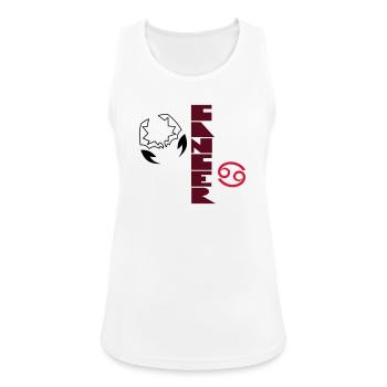 Cancer design by Cean - Women's Breathable Tank Top - white - Front - Zoe (177cm)