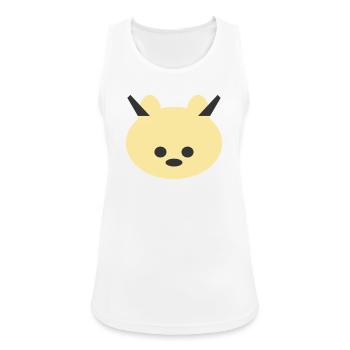 Horned Bear Cuddly Icon - Women's Breathable Tank Top - white - Front - Zoe (177cm)