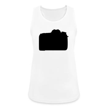 T-shirt Photographie - Camera Lover Minimalist - Débardeur respirant Femme - blanc - Devant - Zoe (177cm)