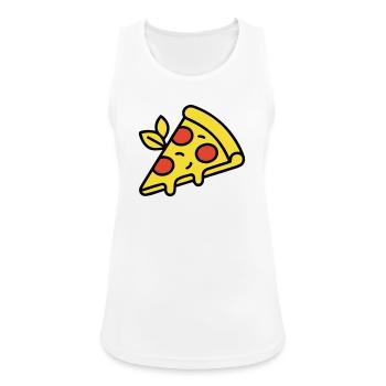 Pizza Piece Italy Food Pizzeria Foodie - Women's Breathable Tank Top - white - Front - Zoe (177cm)