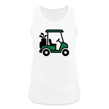 Golf cart Golf car Golf club Men - Women's Breathable Tank Top - white - Front - Zoe (177cm)