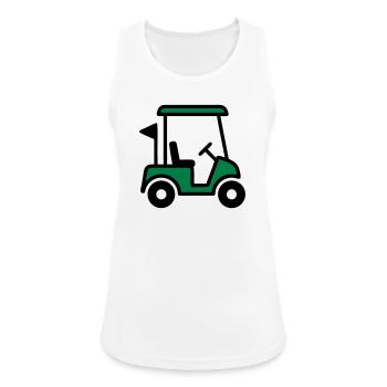 Golf cart Golf car Golf club Men - Women's Breathable Tank Top - white - Front - Zoe (177cm)