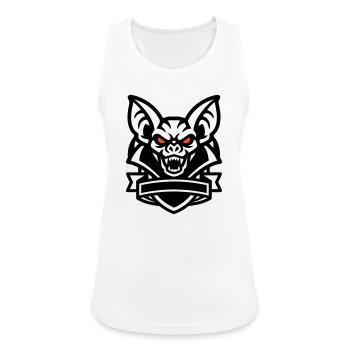 Fledermaus Maskottchen Logo - Frauen Tank Top atmungsaktiv - Weiß - Vorne - Zoe (177cm)