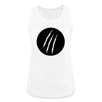 claw - Women's Breathable Tank Top - white - Front - Zoe (177cm)
