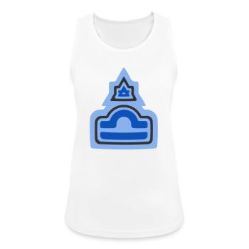 Zodiac Stammes-Waage und Luft - Frauen Tank Top atmungsaktiv - Weiß - Vorne - Zoe (177cm)