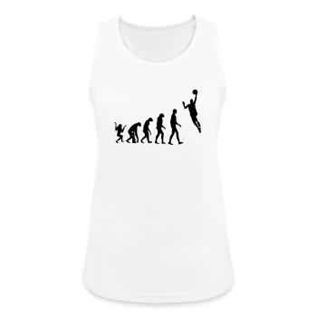 Basketball - Basket Ball - Game - Sport - Player - Débardeur respirant Femme - blanc - Devant - Zoe (177cm)