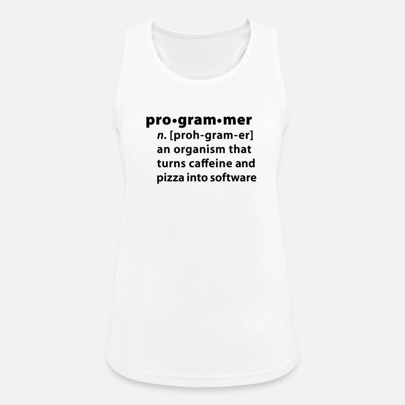 Program definition - the definition Programmer - Women's Breathable Tank Top - white