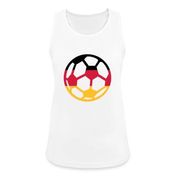 Deutschland Fußball - Frauen Tank Top atmungsaktiv - Weiß - Vorne - Zoe (177cm)