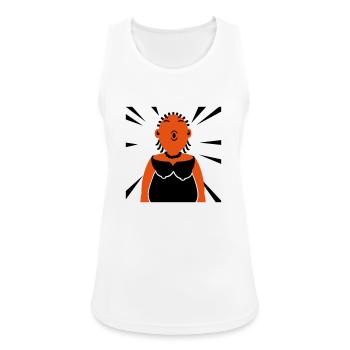Opernsängerin / Fat Lady Sings (2c) - Frauen Tank Top atmungsaktiv - Weiß - Vorne - Zoe (177cm)