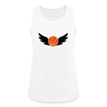 Basketball - Basket Ball - Game - Sport - Player - Débardeur respirant Femme - blanc - Devant - Zoe (177cm)