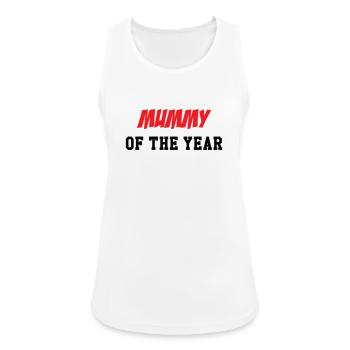 Mom of the Year - Mother's Day - Women's Breathable Tank Top - white - Front - Zoe (177cm)