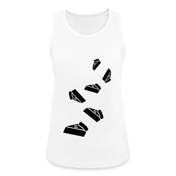 Cake cheesecake icon - Women's Breathable Tank Top - white - Front - Zoe (177cm)