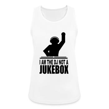 I'm the dj not a jukebox - Women's Breathable Tank Top - white - Front - Zoe (177cm)